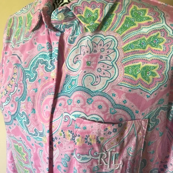 LAUREN RALF LAUREN SLEEP SHIRT - Picture 3 of 9